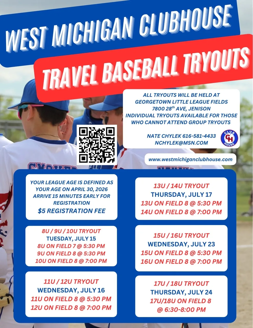 baseball tryout